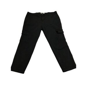 Celebrity Ace Black Cargo Pants Women's Size 18 Utility Pockets Straight Leg